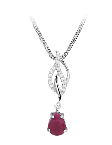 Jeweltime sølv halskæde med...