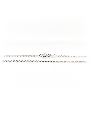 Sølv anker facet kæde 0,50...