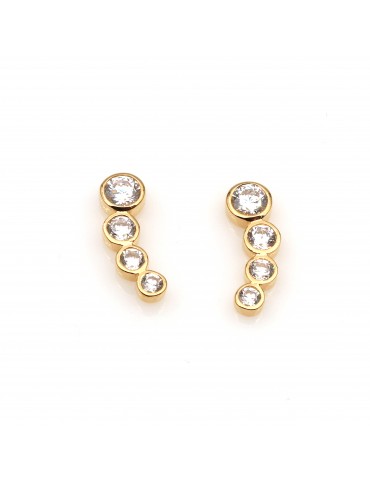 Sølv forgyldte øreringe