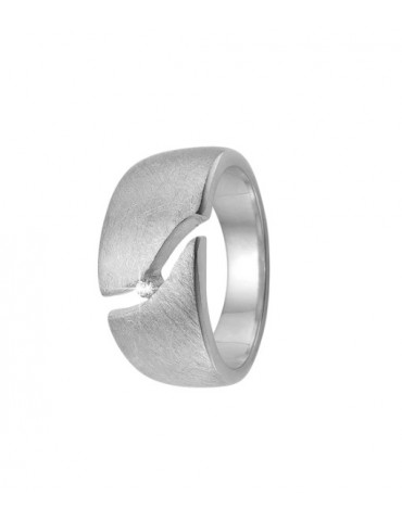 Aagaard - sølv ring m. zirk