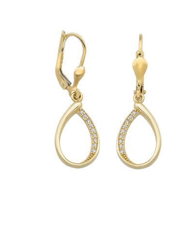 Jeweltime 8kt ørehænger med...