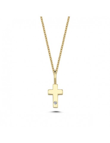 Nuran - 14kt guld kors med...