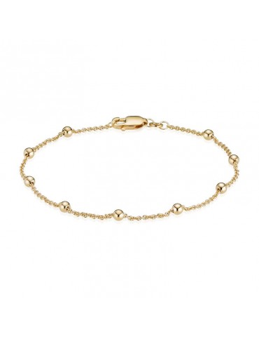 8 kt guld armbånd - Rund...