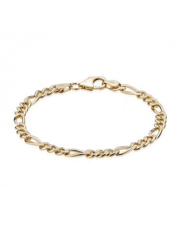 Sølv forgyldt Figaro armbånd