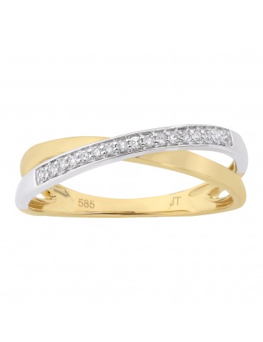 Jeweltime - 14kt guldring...