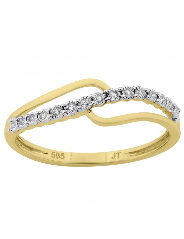 Jeweltime - 14kt guldring...