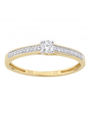Jeweltime - 14kt guldring...