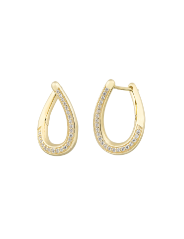 Jeweltime 8kt ørehænger -...