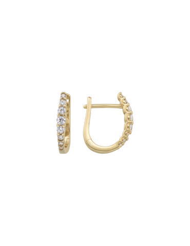 Jeweltime 8kt ørehænger -...