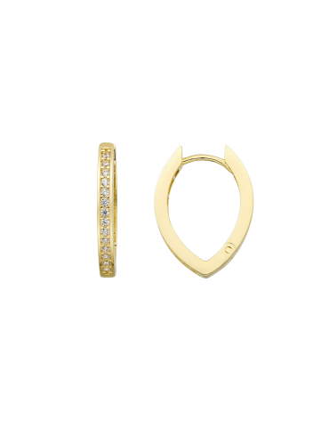 Jeweltime 8kt ørehænger -...