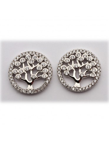 sølv ørestik - livets træ